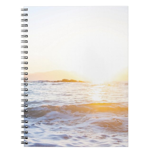 Body of water under sunset notebook (Front)