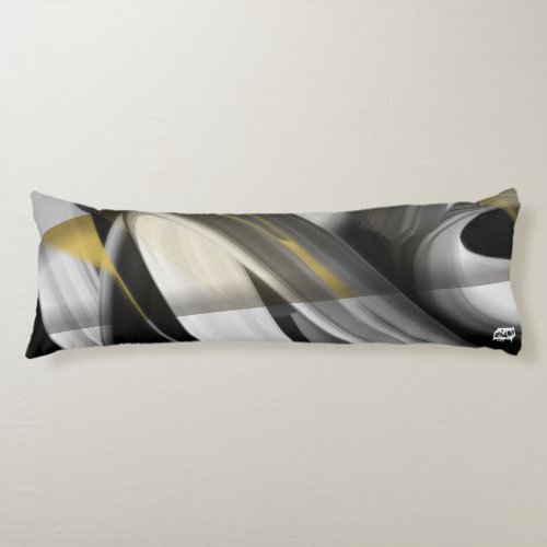 Body Pillow Abstract Trend Interior Decor Black 