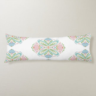 Body Pillow Blue Pink Green Floral Abstract