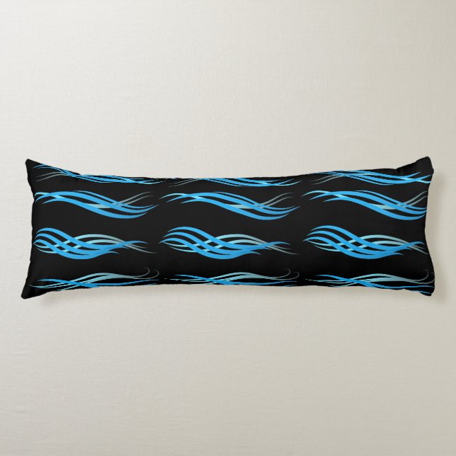 Body Pillow-Blue Waves Body Pillow (Front)