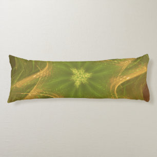Body Pillow Fractal Light Green Palette