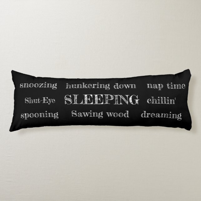 Body Pillow-Sleep-time full body pillow-humorous Pillow (Front)