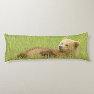 grizzly bear body pillow