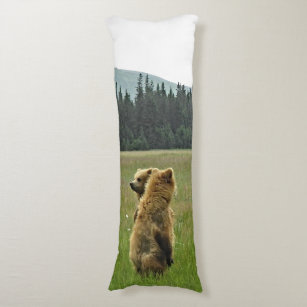 grizzly bear body pillow