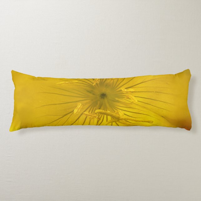 Body Pillow Yellow Bokeh Flower (Front)