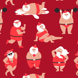 Body Positive Santa Holiday Wrapping Paper