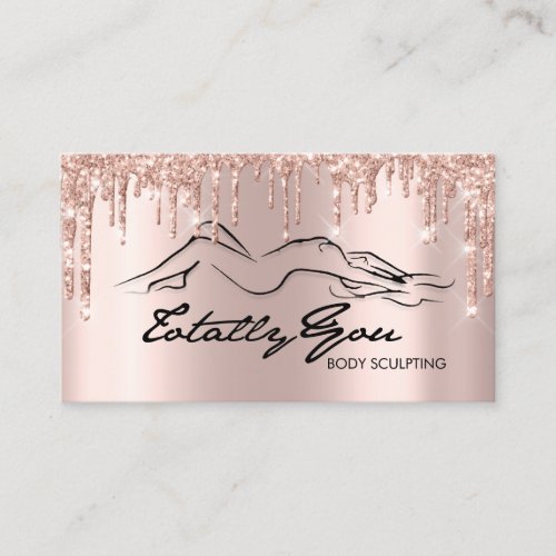 Body Sclupting Beauty Logo Totally You2 Business Card