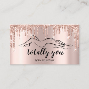 Body Sclupting Beauty Logo Totally You Business Ca Card