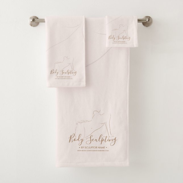 Body sculpt contour beauty tanning bath towel set (Insitu)