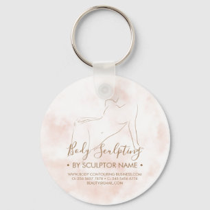 Body sculpting contouring spa esthetician keychain