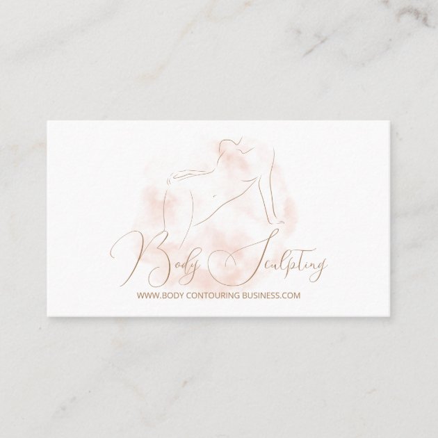 Body sculpting contouring spa signature business card