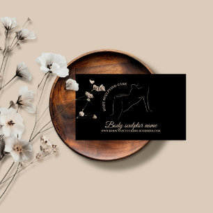 Body sculpting contouring spa tan woman care business card