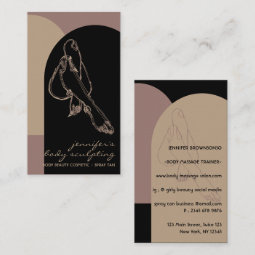 Body Sculpting Contouring Spray Tan Beauty foots Business Card | Zazzle