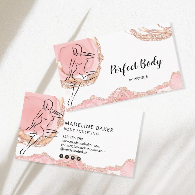 Body Sculpting  Contouring  Waist Trainer Business Business Card (Creator Uploaded)