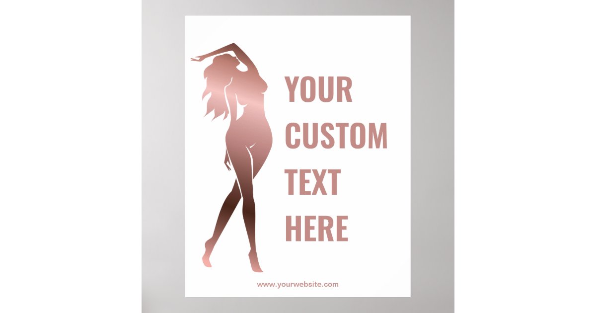 Body Sculpting Female Fitness Poster Zazzle