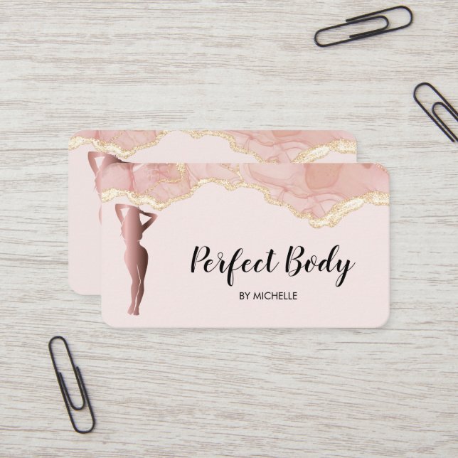 Body Sculpting Fitness Linergie Waist Trainer Busi Business Card (Front/Back In Situ)
