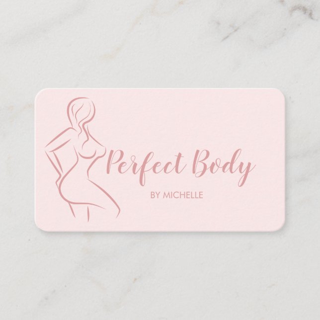 Body Sculpting Fitness Linergie Waist Trainer Busi Business Card (Front)