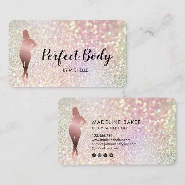 Body Sculpting Fitness Linergie Waist Trainer Busi Business Card (Front/Back)