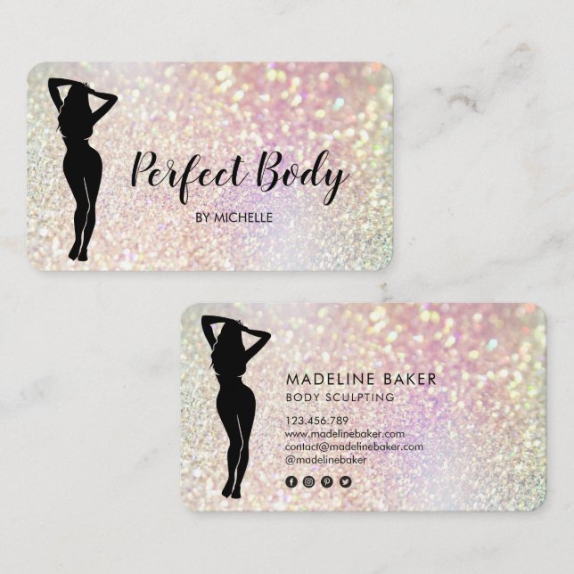 Body Sculpting Fitness Linergie Waist Trainer Busi Business Card (Front/Back)