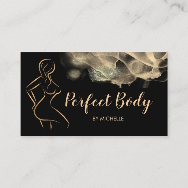Body Sculpting Fitness Linergie Waist Trainer Busi Business Card (Front)