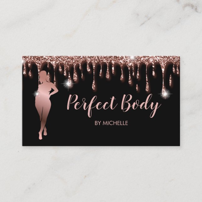 Body Sculpting Fitness Linergie Waist Trainer Business Card (Front)