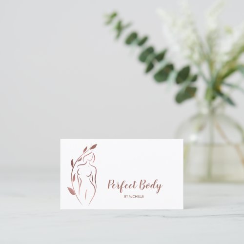 Body Sculpting Wellness Cosmetics Beauty Spa Busin Business Card