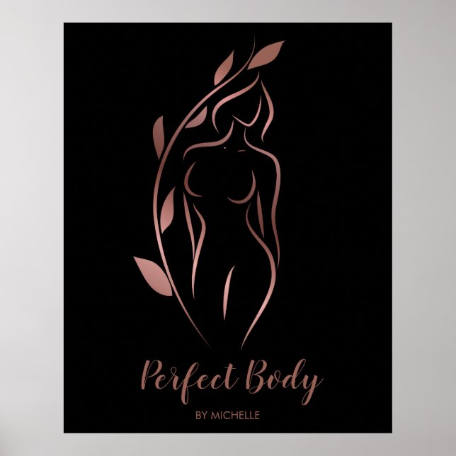 Body Sculpting Wellness Cosmetics Beauty Spa Busin Poster (Front)