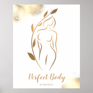 Body Sculpting Wellness Cosmetics Beauty Spa Busin Poster