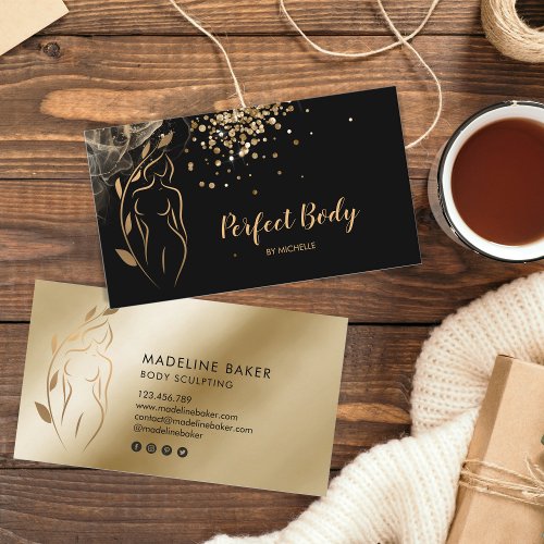 Body Sculpting Wellness Cosmetics Beauty Spa Business Card