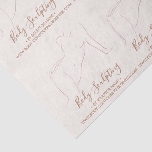 Body sculptor contouring esthetician tan gift tissue paper