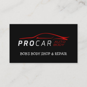 Body Shop and repair business card