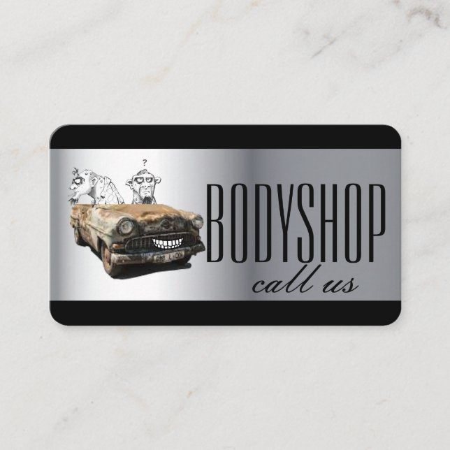 Body Shop Auto business card (Front)