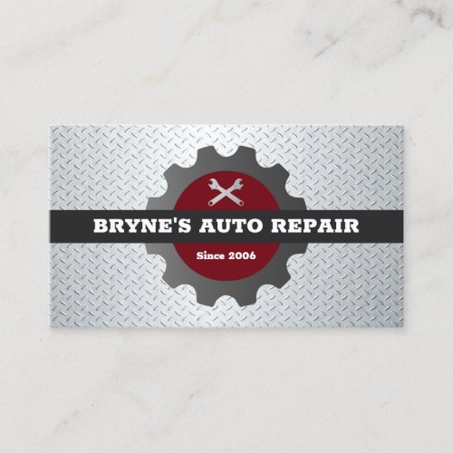 Body Shop Auto Mechanic  Business Card