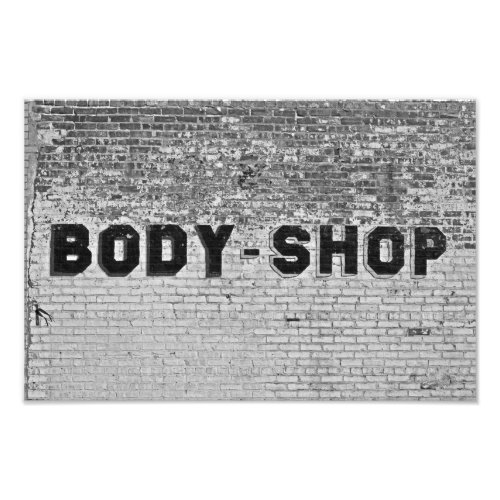 Body Shop Photo Print