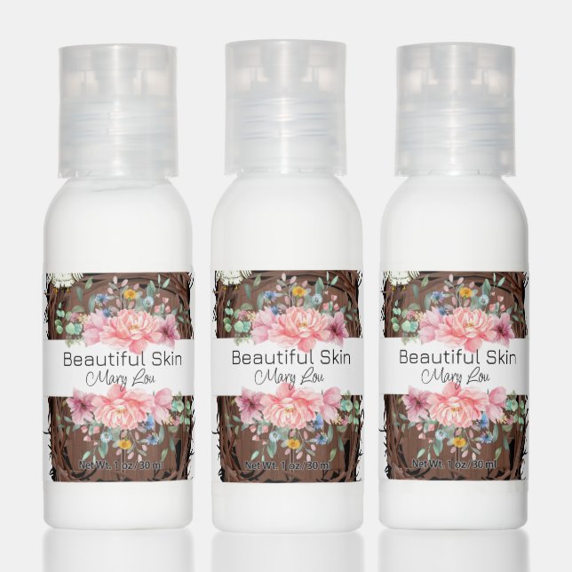  Body & Skin Lotion Travel Bottle Set Floral  (Set)