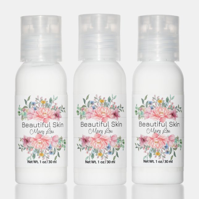  Body & Skin Lotion Travel Bottle Set Floral  (Set)