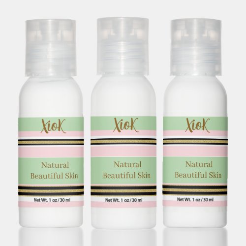 Body & Skin Lotion Travel Bottle Set Pink Gold