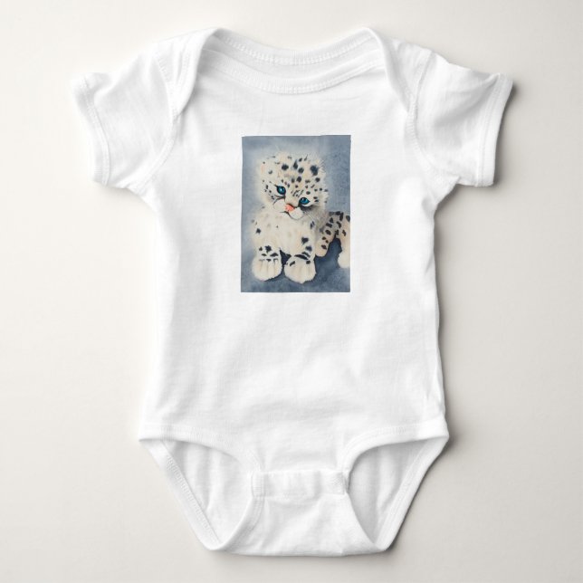 Body Snow Leopard for a baby Bodysuit (Front)