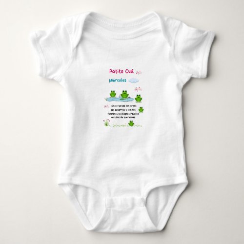Body tale ducto cutto Wednesday 3 months Baby Bodysuit