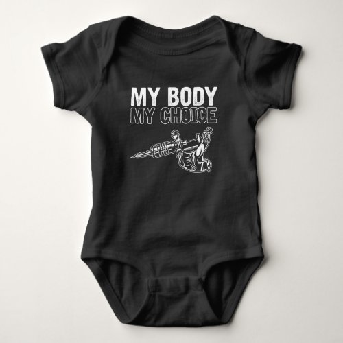 Body Tattoo Lover Proud and Tattooed Baby Bodysuit
