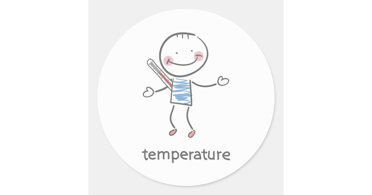 Body Temperature Stickers Zazzle