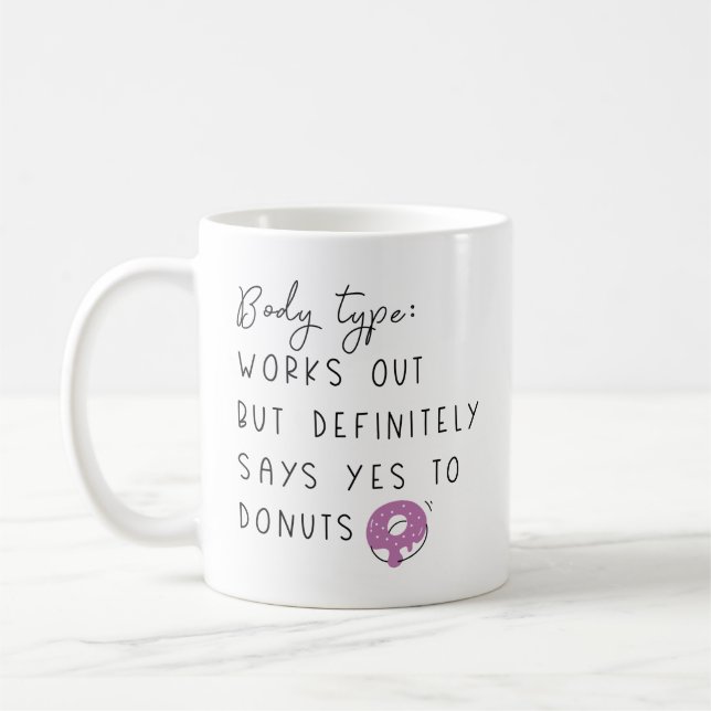 Body Type Donuts Coffee Mug (Left)
