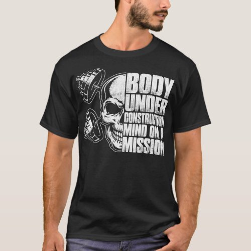 Body Under Construction Mind On A Mission Lovers T_Shirt