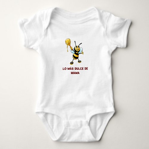 Body with Bee Layout Baby Bodysuit