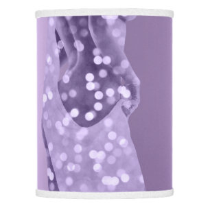 Body Woman Beauty Wellness Gray Sparkly Violet Lamp Shade