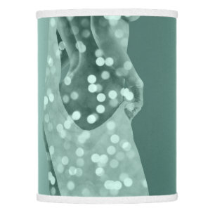 Body Woman Beauty Wellness Sparkly Teal Green Lamp Shade