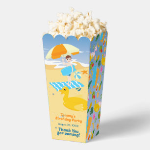 Bodyboard boy fun beach birthday party favor boxes