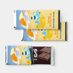Bodyboard boy fun beach birthday party hershey bar favors