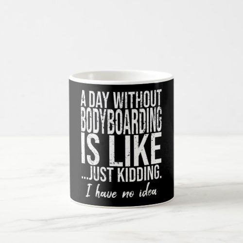 Bodyboarding funny sports gift coffee mug