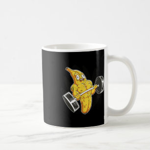 Bodybuilder Banana Lifting Weights Funny Bodybuild Coffee Mug